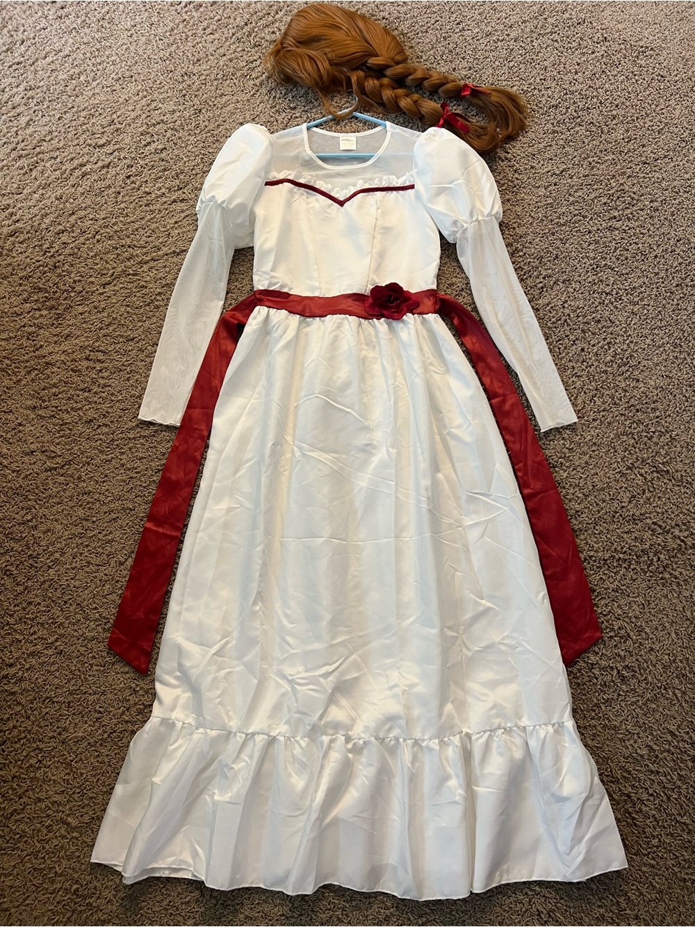 New Annabelle Halloween Costume With Wig Size Adult Small